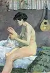 『縫い物をする女』1880年。ニイ・カールスベルグ・グリプトテク美術館。