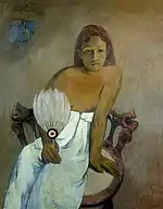 ポール・ゴーギャン『扇を持った若い女』1902年