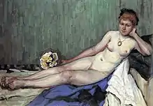 "Akt mit Strauß" (1905)