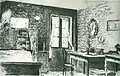 『私の部屋』（独: Meine Bude, 1896）墨絵。クレー基金蔵
