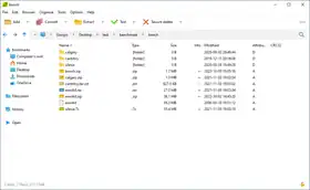 PeaZip のスクリーンショット