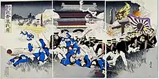 「北京附近北倉激戦図」1900年（明治33年）