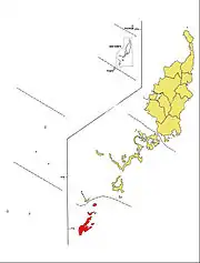 ペリリュー州の位置
