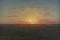 海の夕暮れ