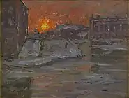 ストックホルムの夕焼け