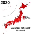 日本国籍 (96.3% )