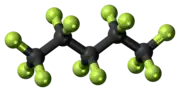 Ball-and-stick model of the perflenapent molecule{{{画像alt1}}}