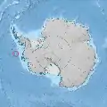 ピョートル1世島の位置。