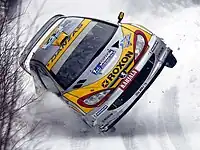 2003年のスウェーディッシュ・ラリーでプジョー206を駆るピカリスト
