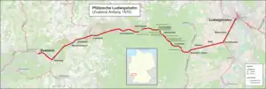 プファルツ・ルートヴィヒ鉄道（1870年代初め）