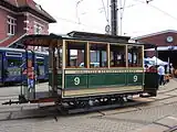 9馬車鉄道時代の客車(2010年撮影)