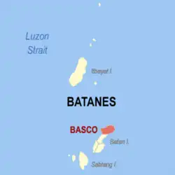 バスコの位置の位置図