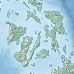 セブ島の位置（ビサヤ諸島内）