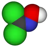 ホスゲンオキシムのCPKモデル