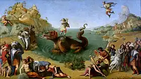 ピエロ・ディ・コジモ『アンドロメダを救うペルセウス』1510年ウフィツィ美術館所蔵