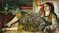 『アルジェの女(オダリスク)』1870年。油彩、キャンバス、69.2 × 122.6 cm。ナショナル・ギャラリー(ロンドン)。1870年サロン入選。