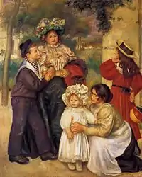 『画家の家族』1896年。油彩、キャンバス、173 × 137.2 cm。バーンズ・コレクション。