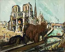 パリ、ノートルダム寺院 (1912)