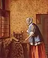 『金貨を量る女』ピーテル・デ・ホーホ（1664年頃）