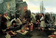 Пасхальная заутреня в Малороссии（ウクライナの感謝祭）