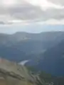 ムサラ山からピリンの山々を望むことができる。