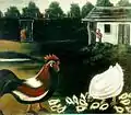 『雄鶏と雌鳥とひよこ』　1917年