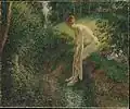 『森の中の浴女』1895年。油彩、キャンバス、60.3 × 73 cm。メトロポリタン美術館。
