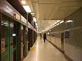 南北線の5番線ホーム（2008年12月9日）