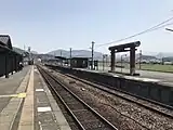 構内(奥に豊後森機関庫が見える)