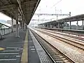 1番のりばから広島方面を望む(2009年8月)