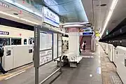 複々線化後のホーム（2023年8月5日）