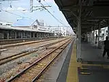 4番線から広島方面を望む(2009年8月)