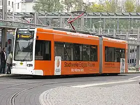 超低床電車のNGT6(2014年撮影)