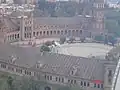 上空から見たセビリャのスペイン広場