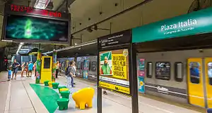 プラサ・イタリア駅 (2014年12月)