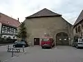 プライデルスハイムの水車（旧ブドウ搾り小屋）