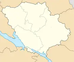 ポルタヴァの位置（ポルタヴァ州内）
