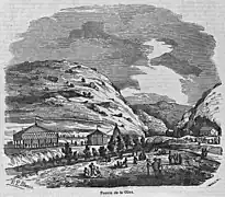 ポントン・デ・ラ・オリヴァの建設(1851年)