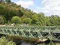 フランスのムルト川に架かるベイリー橋。