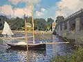 『アルジャントゥイユの橋』1874年。油彩、キャンバス、60 × 79.7 cm。ナショナル・ギャラリー(ワシントンD.C.)(W312)。