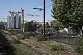ナシオナル橋上。錆付いた線路が観察できる