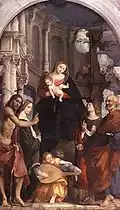 祝福される聖母子 (c.1525)、スゼガーナの教会蔵