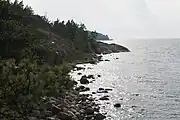 ポルッカラ半島は岩の海岸線を持つ