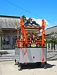川口神社の神輿津波により大破したが、2013年に修復が完了し川口神社へ奉納されたもの