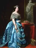 『スペインのイザベル2世』（1850年） 聖座スペイン大使館所蔵