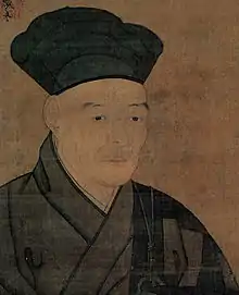 『絹本著色雪舟自画像(模本)』雪舟の模作16世紀絹本著色、重要文化財への附藤田美術館(大阪府大阪市都島区)