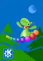 Timothée GietがデザインしたKonqiポストカード。