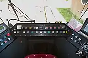 運転台(2017年撮影)