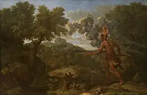 ニコラ・プッサン『日の出を探す盲目のオリオン』1658年