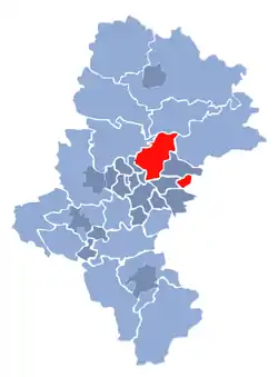 Location within the voivodeship